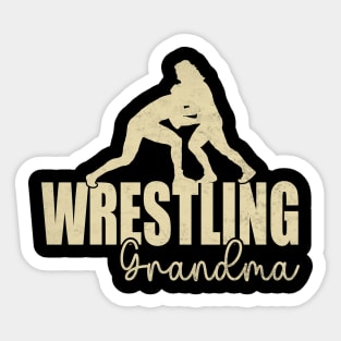 Funny Wrestling Grandma Wrestling Lover Mothers Day Sticker